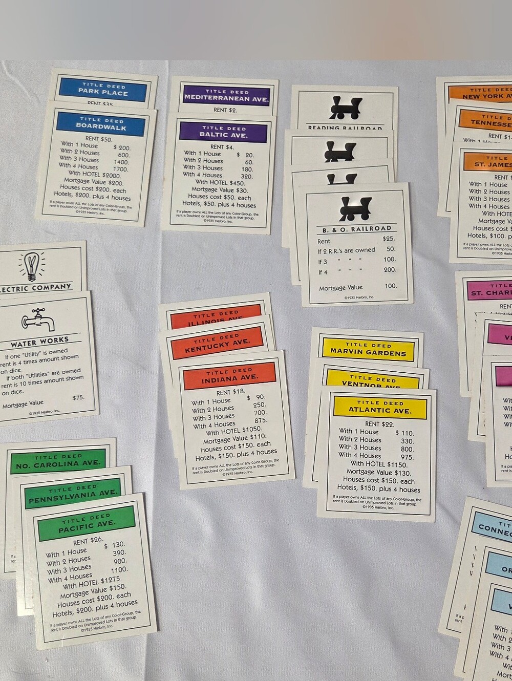 Monopoly Deluxe Edition‎ 1998 Replacement Pieces Title Deed Boardwalk